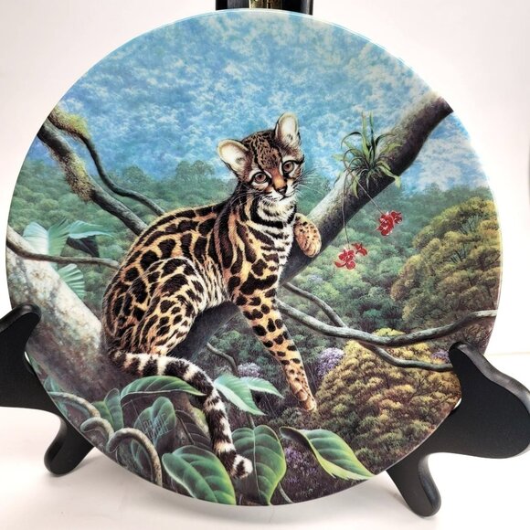 Margay Cat Collectible Plate Great Cats Bradford Exch Knowles China PD88 - Picture 3 of 5